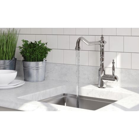 Bristan K SNK EF C Colonial Easyfit Sink Mixer Chrome Kitchen Tap + Easy Fit Base