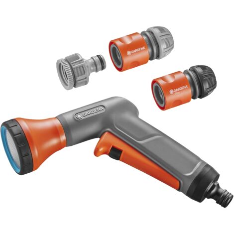Gardena Watering Hose Spray Gun Starter Set Water Stop Connector Attachments (1/5)