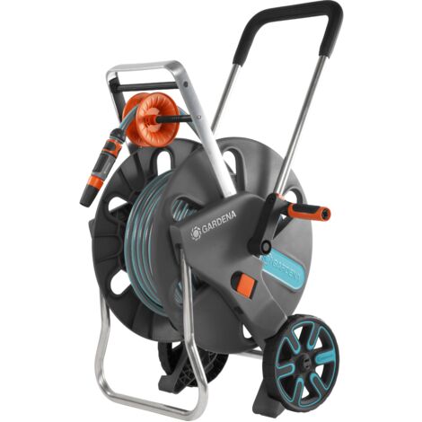 Gardena CleverRoll L 50m Easy Set Hose Cart Trolley Garden Watering