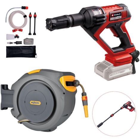 Einhell Cordless Pressure Washer 24 Bar 18V 4 In 1 HYPRESSO + 30m Hozelock Reel (1/5)
