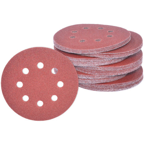Vaunt 50 Piece 125mm 5"" Mixed Grit Orbital Sander Sanding Sheet Discs Pack