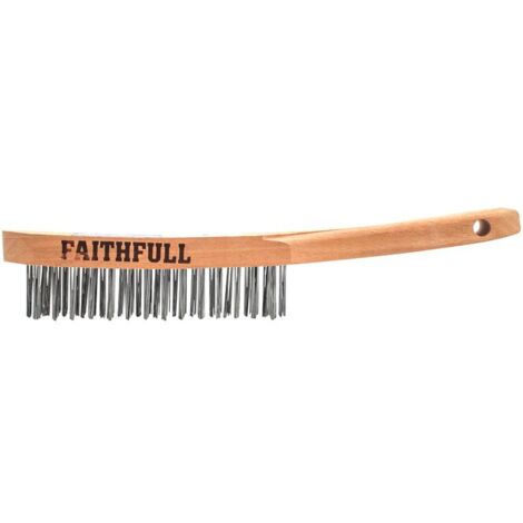 Faithfull Lightweight Scratch Brush, Three Row FAI5803F (1/5)