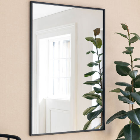 Garden Trading Avening Rectangular Indoor Outdoor Wall Mirror 120x80cm Black