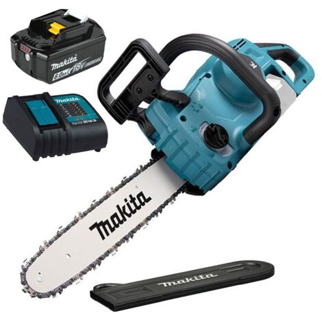 Makita 18v Cordless Chainsaw Brushless 350mm 35cm Cutting Guard + 6.0AH Battery (1/5)