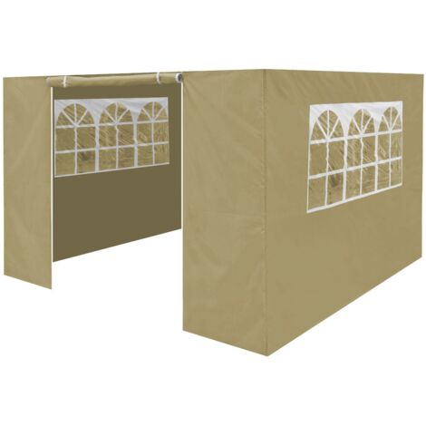Sealey DG146 Dellonda Premium Gazebo/Marquee Side Walls/Doors/Windows, Fits 3 x 3m Models - Beige (1/5)