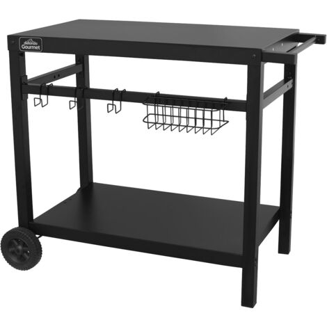 Sealey DG45 Dellonda Plancha Trolley with Utensil Holder - Black (1/5)