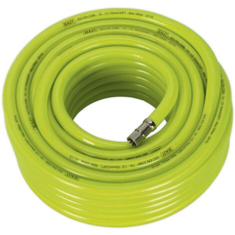 Sealey High-Visibility Air Hose with 1/4""BSP Unions 20m x 10mm AHFC2038