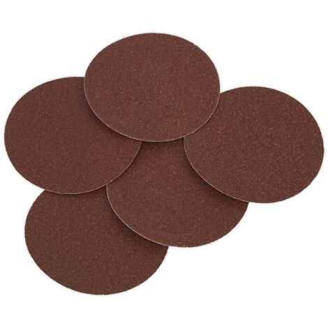 Adhesive backed sanding disc 80 grit 125mm – Pack of 5 – Suitable for Sealey disc sanders – SSD01 (1/2)