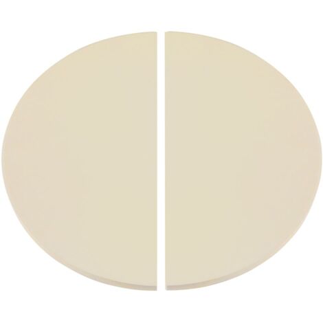 Dellonda DG185 Half-moon Ceramic Heat Deflector Plates for Kamado BBQs 15""(38cm) 2pc (1/5)