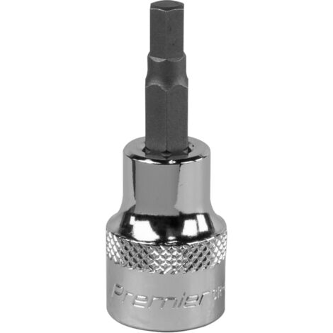 Sealey SBH008 Premier Hex Socket Bit 3/8""Sq Drive 5mm
