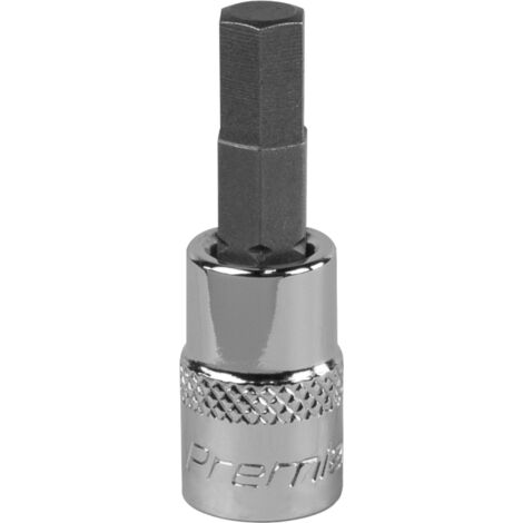 Sealey SBH004 Premier Hex Socket Bit 1/4""Sq Drive 6mm
