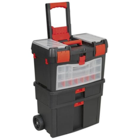 Sealey AP850 Mobile Toolbox with Tote Tray & Removable Assortment Box