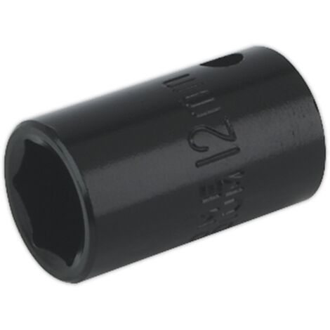 Sealey IS3812 Premier Impact Socket 3/8"Sq Drive 12mm