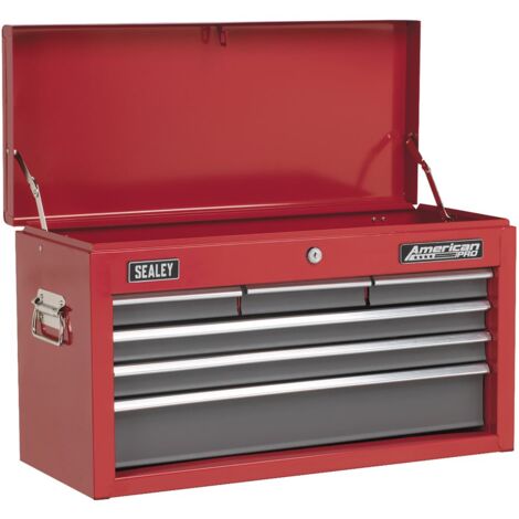 Sealey AP2201BB American PRO Topchest 6 Drawer - Red/Grey (1/5)