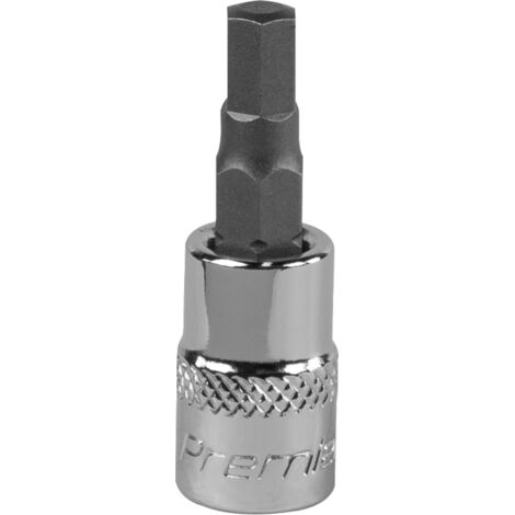 Sealey SBH003 Premier Hex Socket Bit 1/4"Sq Drive 5mm