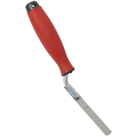 Sealey T0309 Stainless Steel Edging Trowel with Rubber Handle 12mm (1/3)