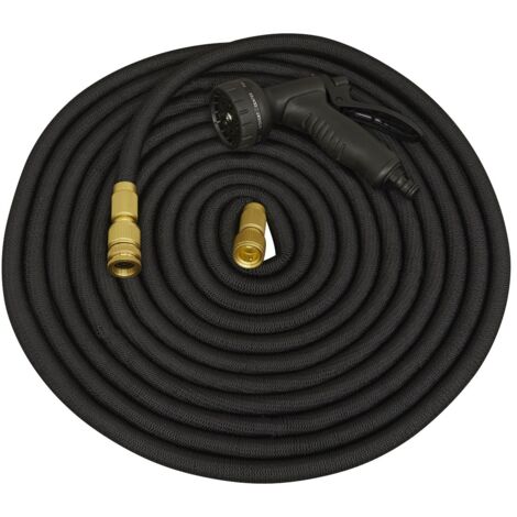 Sealey GH15E Ø17mm Expandable Garden Hose Black 15m Premium (1/5)