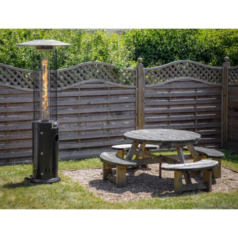 Sealey DG124 Dellonda Gas Patio Heater 13kW for Commercial & Domestic Use, Black