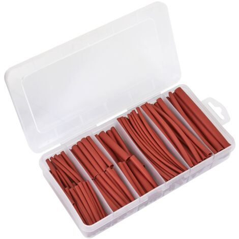 Sealey HST501R Heat Shrink Tubing Assortment 50 & 100mm 180pc - Red