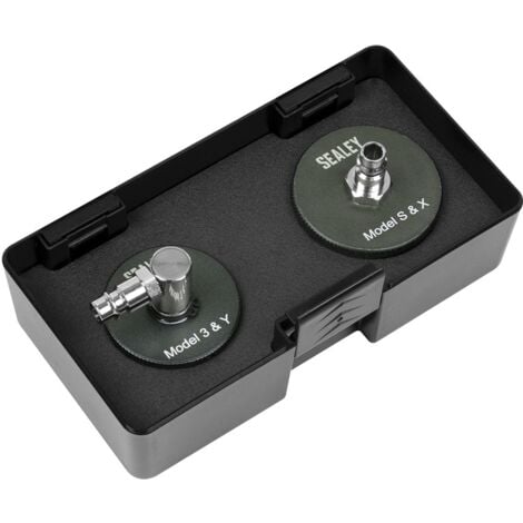 Sealey VS0204T Brake Pressure Bleeder Cap Set for Tesla