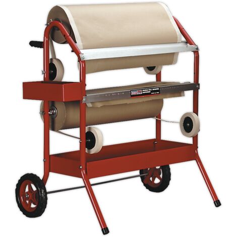 Sealey Masking Paper Dispenser Trolley 2 x 450mm Rolls MK66