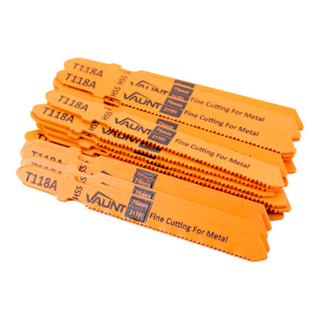 Vaunt Fine Metal Cutting T118A Jigsaw Blades - Pack of 25 Thin Steel Aluminium
