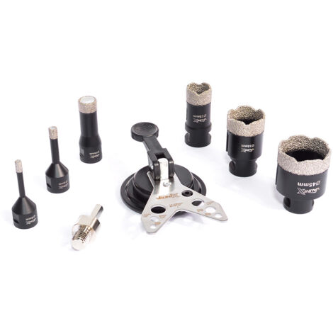 Vaunt X M14 Diamond Holesaw 8 Piece Set Porcelain Tile Hard Stone Brick Cutting (1/5)