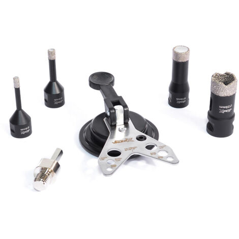 Vaunt X M14 Diamond Holesaw Set Granite Marble Porcelain Tile Cutting 6pc Set