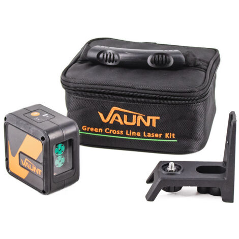 Vaunt Green Cross Line Laser IP54 Protected Self Levelling inc Bracket V1503005 (1/5)