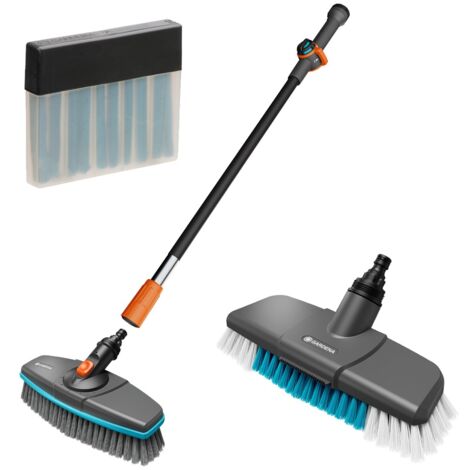 Gardena Cleansystem Soft Wash Brush & 90cm Handle & Hard Wash Brush Window Patio (1/5)