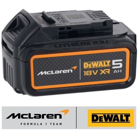 DeWalt McLaren F1 DCB184 18v 5.0Ah Li-Ion Battery XR Range Lithium DCB184M - LED