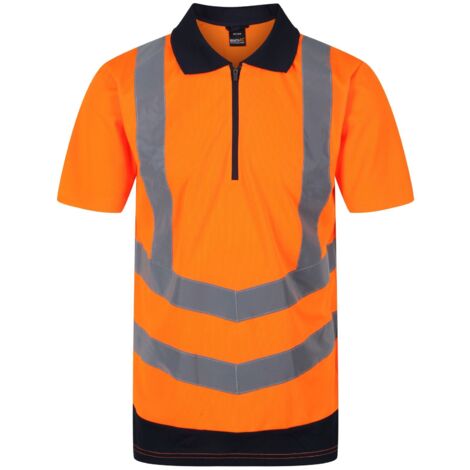 Regatta 5LV 50 Wicking Polo Shirt High Viz Hi Vis Orange Small TRS189 5LV 50