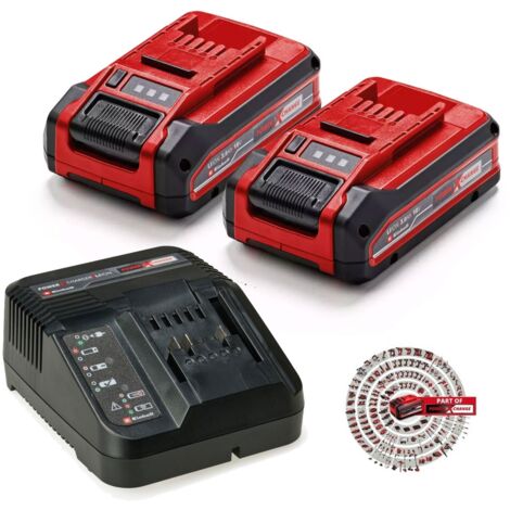 Einhell Professional 18v 3.0Ah PLUS Battery x 2 + Fast Charger PXC Starter Kit (1/5)