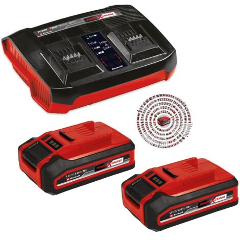 Einhell 18v PLUS Starter Kit x Batteries Dual Port
