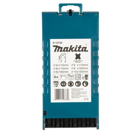 Makita E-15730 Carbide Tip SDS Plus 6 Piece Drill Bit Set - 5 6 8mm ...