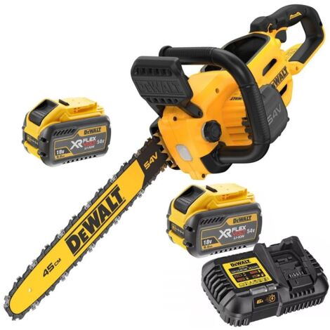 Dewalt DCMCS574X2 FlexVolt Cordless Brushless Chainsaw 45cm Bar 54V 2x 9.0Ah