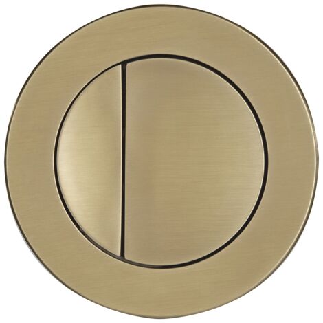 Roper Rhodes Brushed Brass Round Dual Flush Plate Button - TR9001 TR9002 TR9009