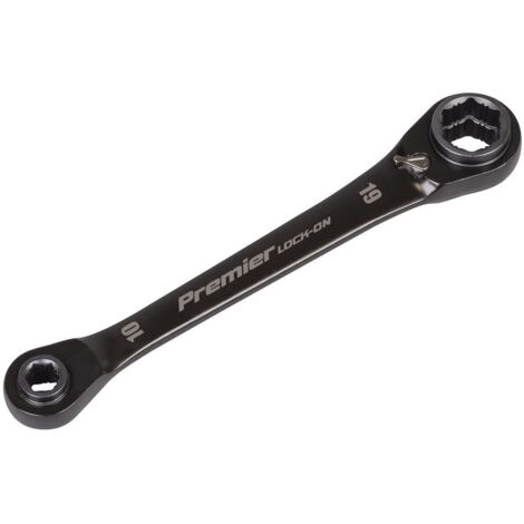 Premier Black Black Series 4-in-1 Reversible Lock-On Ratchet Ring Spanner (1/5)
