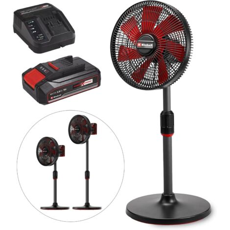 Einhell Cordless Pedestal Floor Fan 18V 320mm 4 Speed PXC GE-CF 18/320 1x2.5Ah (1/5)