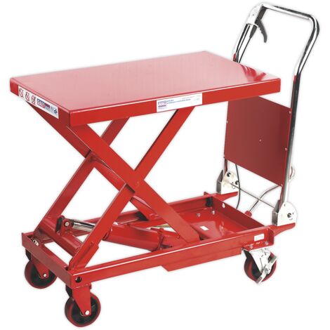 Sealey Hydraulic Scissor Lift Platform Table 300kg Capacity HPT300