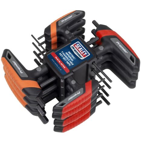 Sealey AK7149 Premier Metric/Imperial T-Handle Hex Key Set 14pc