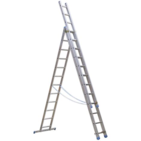 Sealey Extension Combination Ladder 3 x 12 Aluminium - BS EN 131 (1/2)