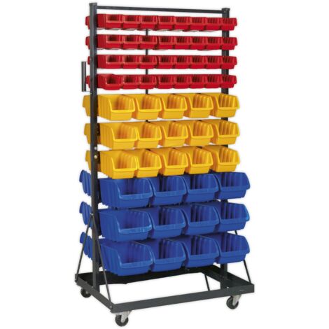 Sealey Mobile Bin Storage System with 118 Bins TPS118