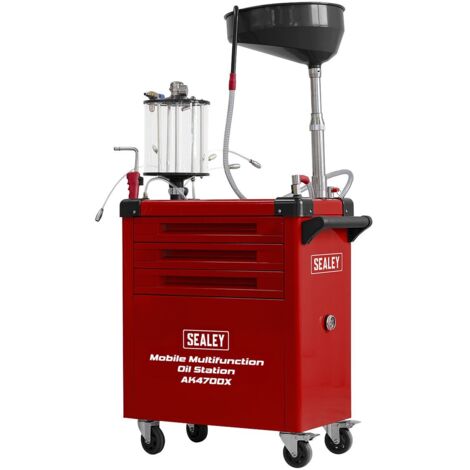 Sealey AK470DX Mobile Multifunction Oil Station with 61pc Tool Set (1/5)