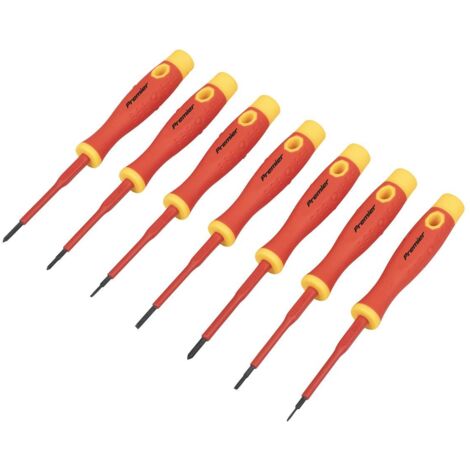 Sealey AK61201 Premier Precision Screwdriver Set 7pc - VDE Approved (1/5)
