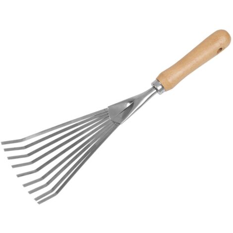Sealey GTWH001 Premier Leaf Hand Rake with Ash Handle & Stainless Steel Tines (1/2)
