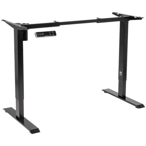 Dellonda DH18 Single Motor Ultra-Quiet Adjustable-Height Desk Frame with Digital Control Panel 70kg Capacity - Black (1/5)
