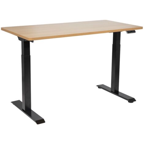 Sealey DH33 Dellonda Oak Electric Height Adjustable Standing Desk, 1400 x 700mm Dual Motor 100kg (1/5)