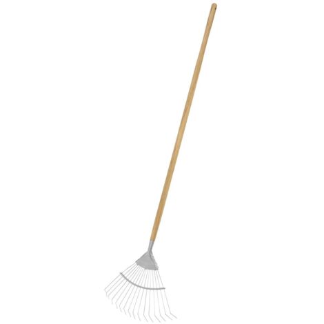 Sealey GTWH010 Premier Lawn Rake with Long Ash Handle & Stainless Steel ...