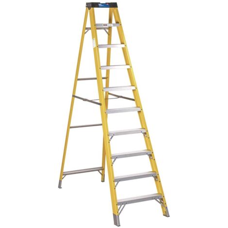 Sealey Fibreglass Step Ladder 9-Tread - EN 131 FSL10
